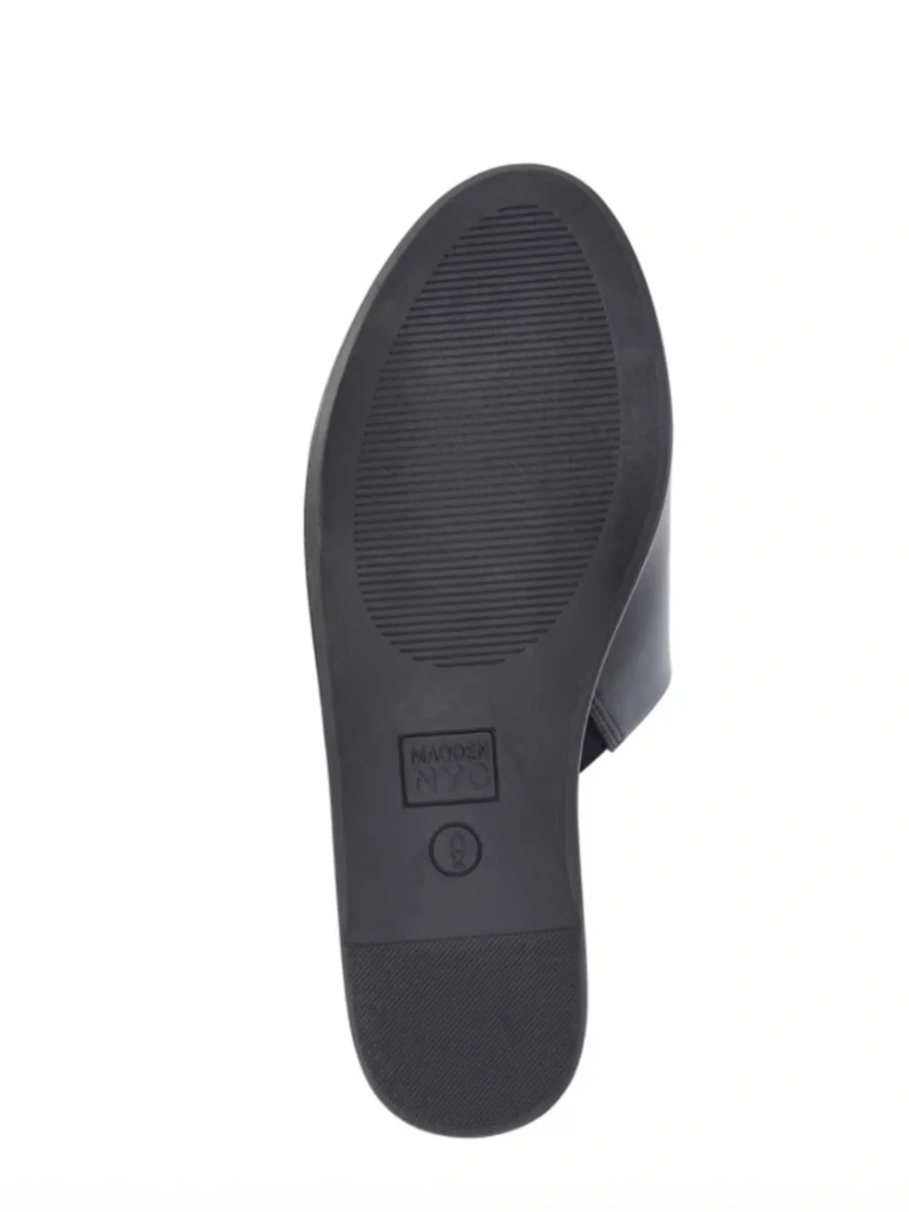 Madden NYC Women's Black Boho Wedge Sandal